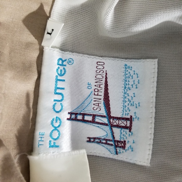 FOG CUTTER | beige mock neck zip up jacket - Picture 4 of 4